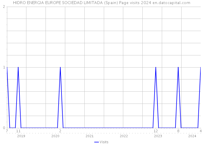 HIDRO ENERGIA EUROPE SOCIEDAD LIMITADA (Spain) Page visits 2024 