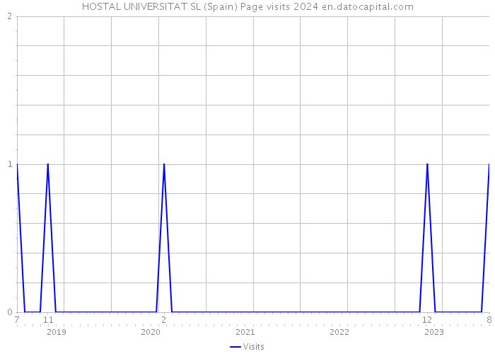 HOSTAL UNIVERSITAT SL (Spain) Page visits 2024 