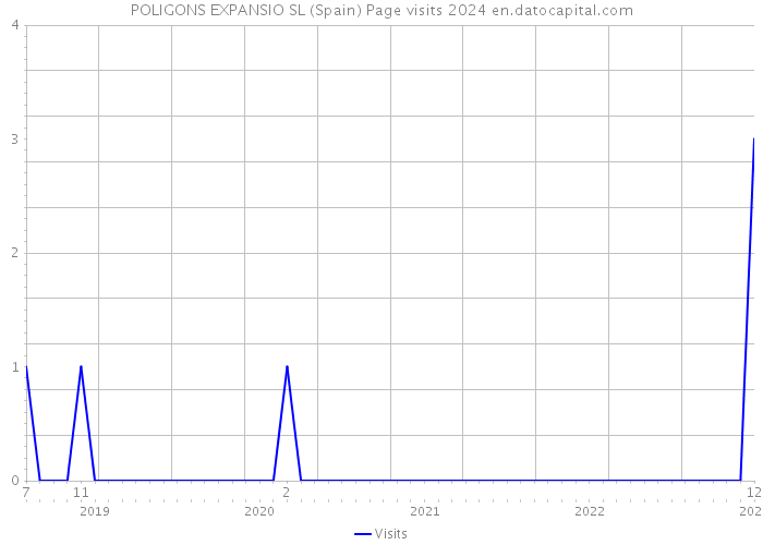 POLIGONS EXPANSIO SL (Spain) Page visits 2024 