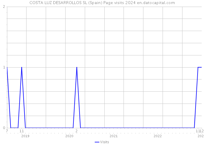 COSTA LUZ DESARROLLOS SL (Spain) Page visits 2024 