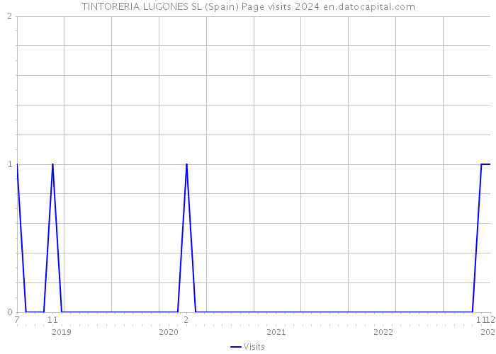 TINTORERIA LUGONES SL (Spain) Page visits 2024 