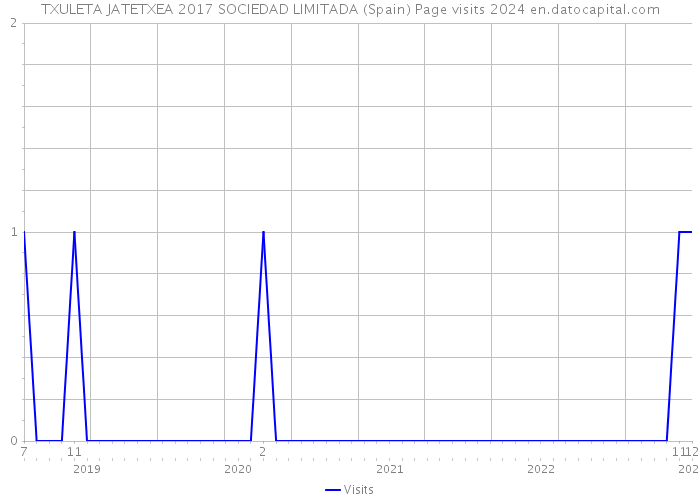 TXULETA JATETXEA 2017 SOCIEDAD LIMITADA (Spain) Page visits 2024 