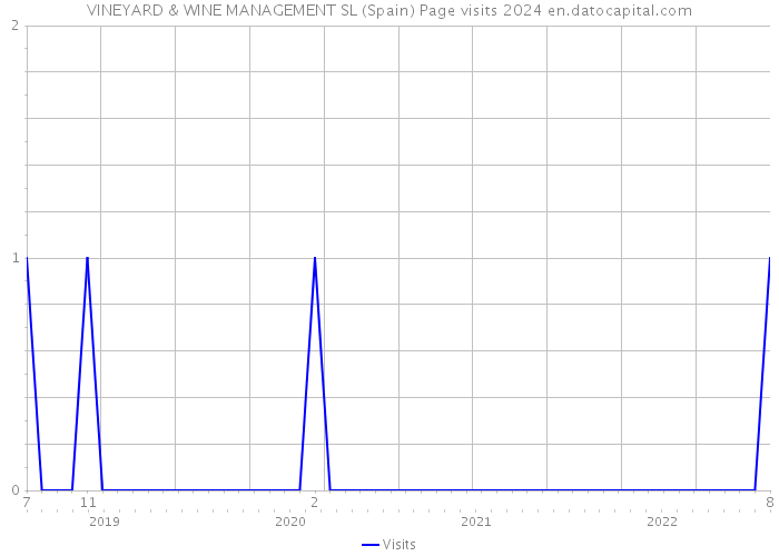 VINEYARD & WINE MANAGEMENT SL (Spain) Page visits 2024 