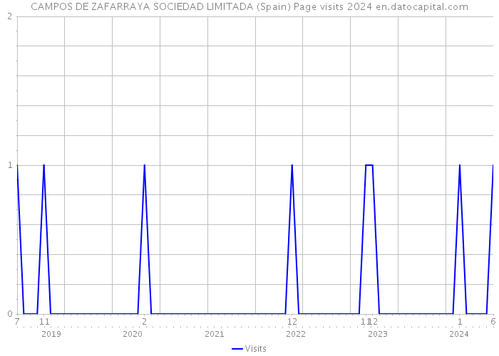 CAMPOS DE ZAFARRAYA SOCIEDAD LIMITADA (Spain) Page visits 2024 