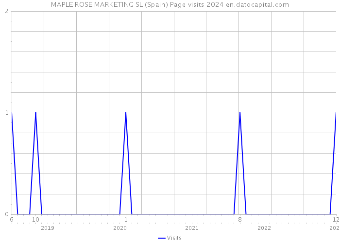 MAPLE ROSE MARKETING SL (Spain) Page visits 2024 