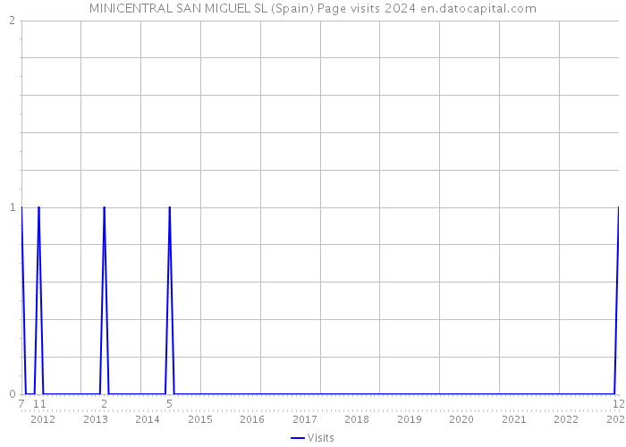 MINICENTRAL SAN MIGUEL SL (Spain) Page visits 2024 