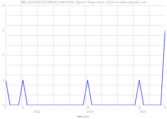 IBE LOUNGE SOCIEDAD LIMITADA (Spain) Page visits 2024 