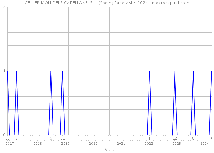 CELLER MOLI DELS CAPELLANS, S.L. (Spain) Page visits 2024 