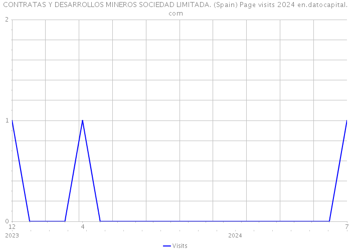CONTRATAS Y DESARROLLOS MINEROS SOCIEDAD LIMITADA. (Spain) Page visits 2024 