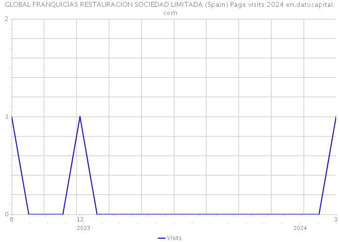 GLOBAL FRANQUICIAS RESTAURACION SOCIEDAD LIMITADA (Spain) Page visits 2024 