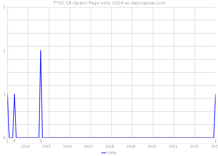 TYSC CB (Spain) Page visits 2024 