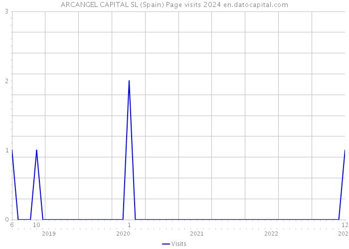 ARCANGEL CAPITAL SL (Spain) Page visits 2024 