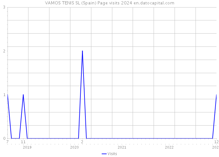 VAMOS TENIS SL (Spain) Page visits 2024 