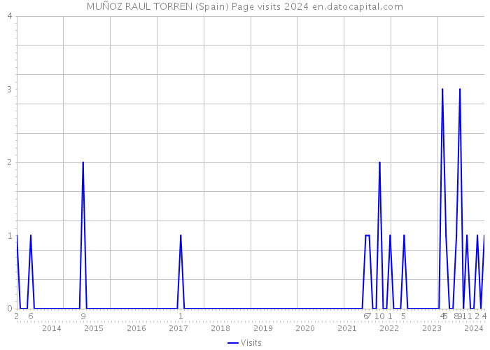 MUÑOZ RAUL TORREN (Spain) Page visits 2024 