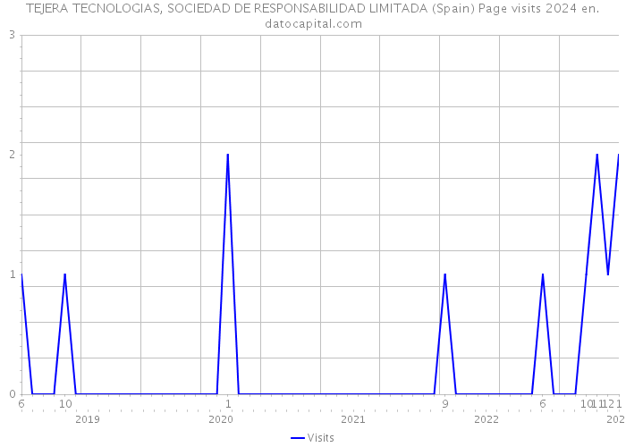 TEJERA TECNOLOGIAS, SOCIEDAD DE RESPONSABILIDAD LIMITADA (Spain) Page visits 2024 