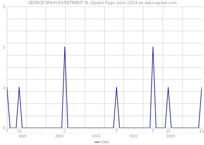 GEORGE SPAIN INVESTMENT SL (Spain) Page visits 2024 
