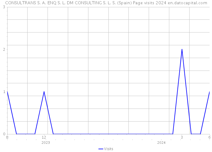 CONSULTRANS S. A. ENQ S. L. DM CONSULTING S. L. S. (Spain) Page visits 2024 