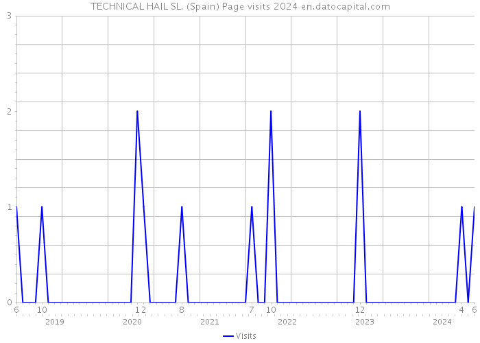 TECHNICAL HAIL SL. (Spain) Page visits 2024 