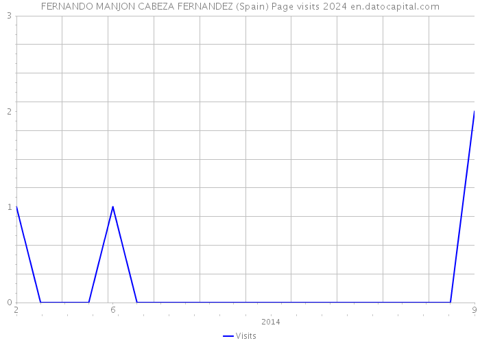 FERNANDO MANJON CABEZA FERNANDEZ (Spain) Page visits 2024 