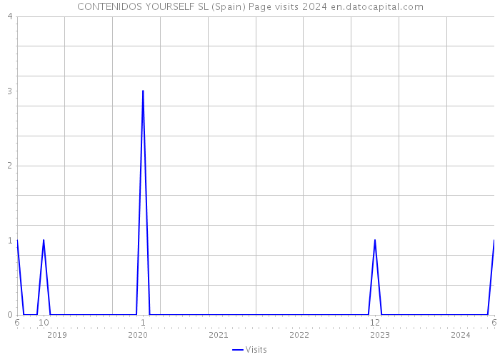 CONTENIDOS YOURSELF SL (Spain) Page visits 2024 