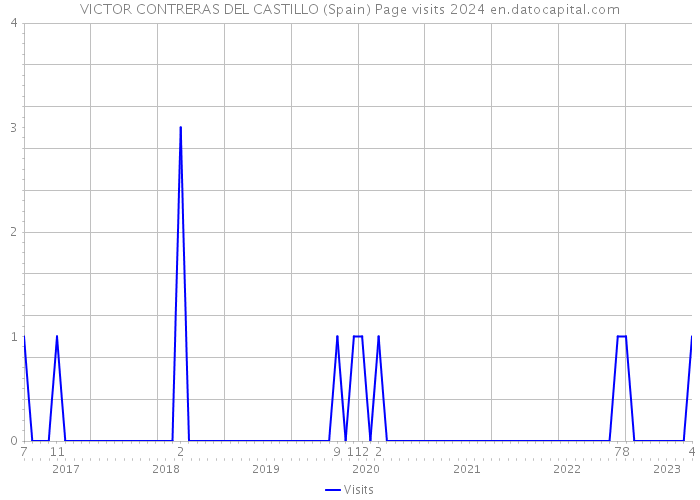 VICTOR CONTRERAS DEL CASTILLO (Spain) Page visits 2024 
