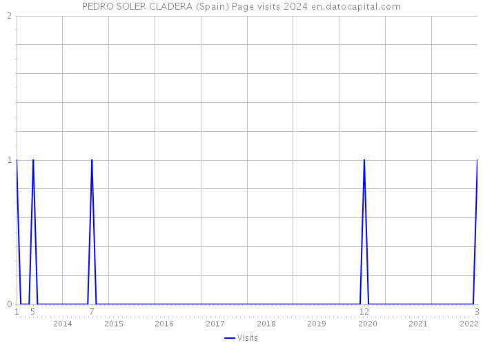 PEDRO SOLER CLADERA (Spain) Page visits 2024 