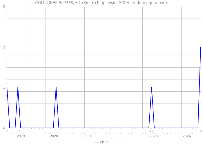COLINDRES EXPRES, S.L (Spain) Page visits 2024 