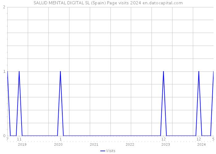 SALUD MENTAL DIGITAL SL (Spain) Page visits 2024 