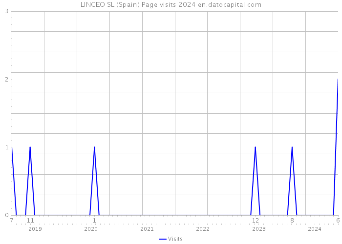 LINCEO SL (Spain) Page visits 2024 