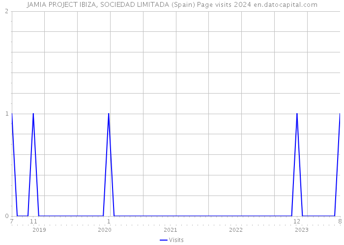 JAMIA PROJECT IBIZA, SOCIEDAD LIMITADA (Spain) Page visits 2024 