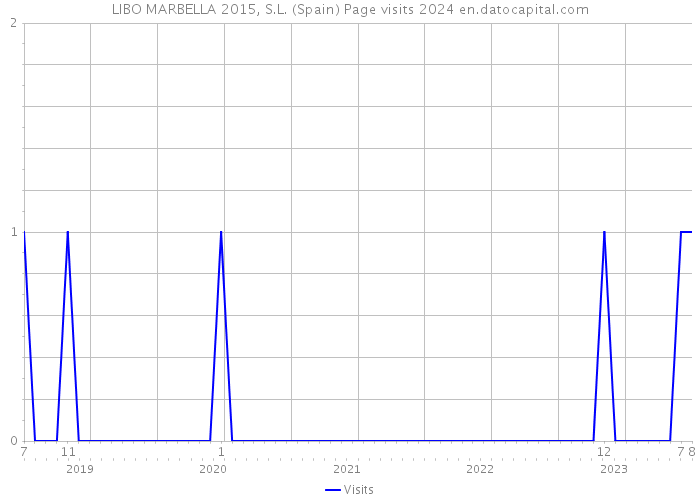 LIBO MARBELLA 2015, S.L. (Spain) Page visits 2024 