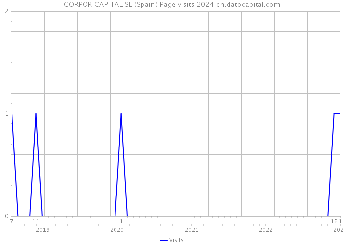 CORPOR CAPITAL SL (Spain) Page visits 2024 