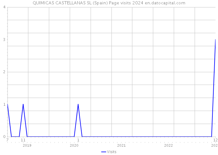 QUIMICAS CASTELLANAS SL (Spain) Page visits 2024 