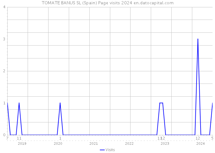 TOMATE BANUS SL (Spain) Page visits 2024 