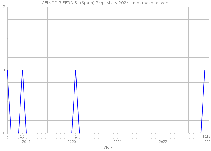 GEINCO RIBERA SL (Spain) Page visits 2024 