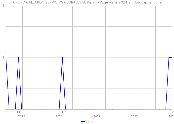 GRUPO GALLARDO SERVICIOS GLOBALES SL (Spain) Page visits 2024 