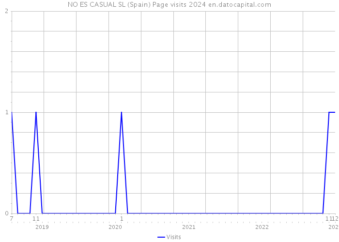 NO ES CASUAL SL (Spain) Page visits 2024 