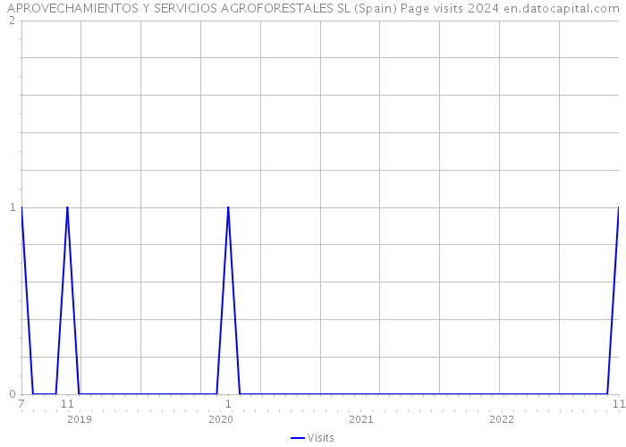 APROVECHAMIENTOS Y SERVICIOS AGROFORESTALES SL (Spain) Page visits 2024 