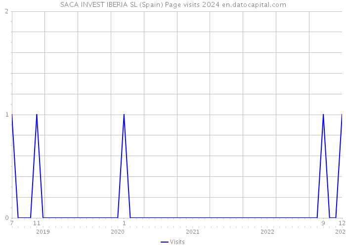 SACA INVEST IBERIA SL (Spain) Page visits 2024 