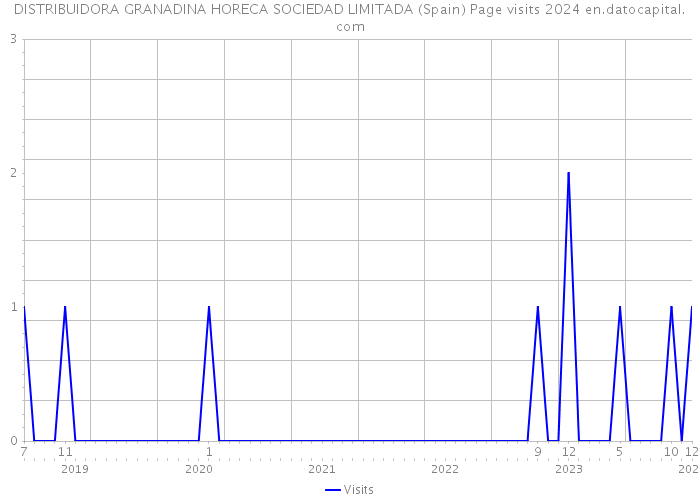 DISTRIBUIDORA GRANADINA HORECA SOCIEDAD LIMITADA (Spain) Page visits 2024 