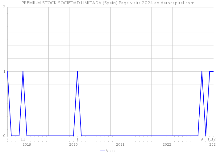 PREMIUM STOCK SOCIEDAD LIMITADA (Spain) Page visits 2024 