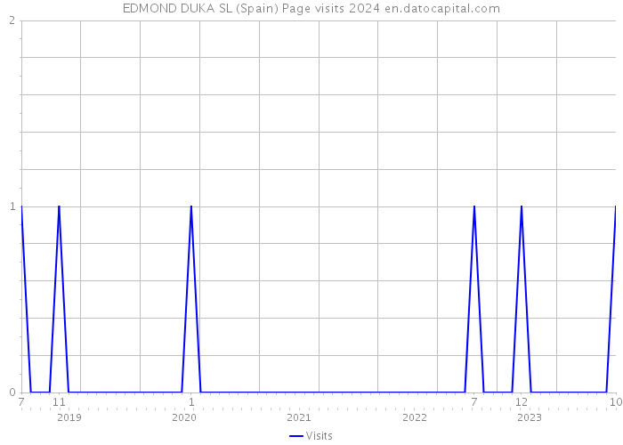 EDMOND DUKA SL (Spain) Page visits 2024 