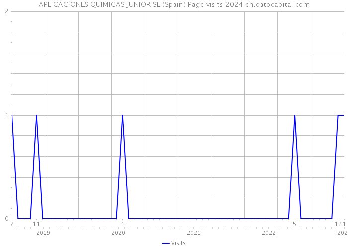 APLICACIONES QUIMICAS JUNIOR SL (Spain) Page visits 2024 