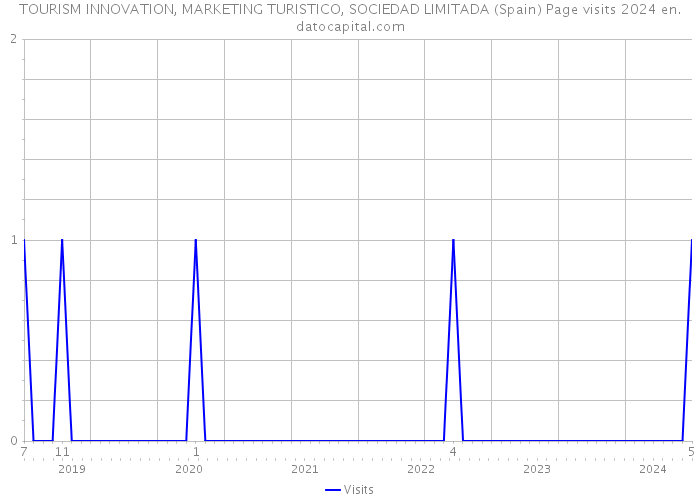 TOURISM INNOVATION, MARKETING TURISTICO, SOCIEDAD LIMITADA (Spain) Page visits 2024 