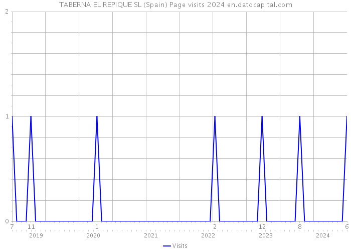 TABERNA EL REPIQUE SL (Spain) Page visits 2024 