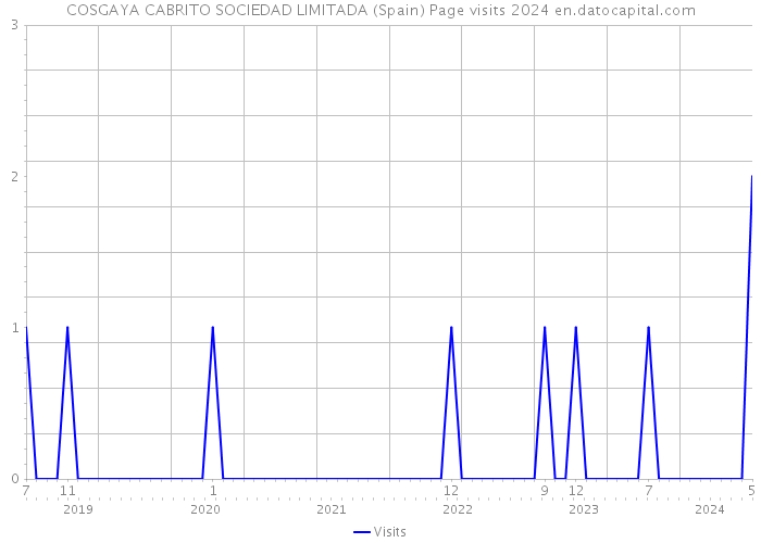 COSGAYA CABRITO SOCIEDAD LIMITADA (Spain) Page visits 2024 