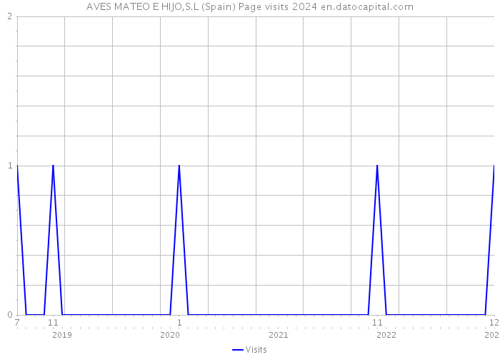 AVES MATEO E HIJO,S.L (Spain) Page visits 2024 