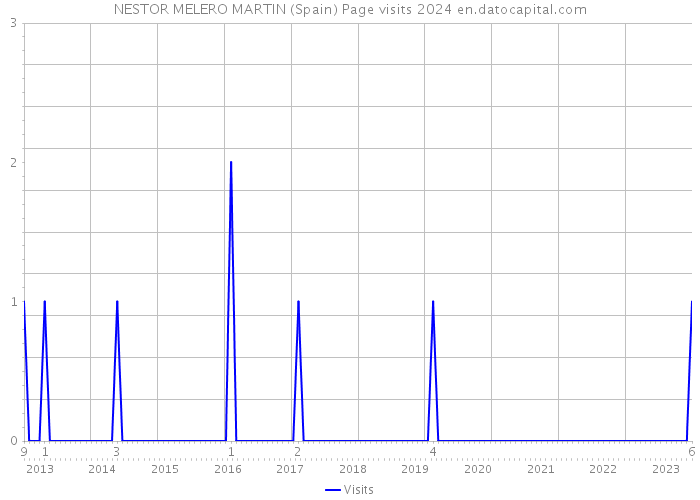 NESTOR MELERO MARTIN (Spain) Page visits 2024 