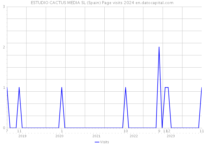 ESTUDIO CACTUS MEDIA SL (Spain) Page visits 2024 