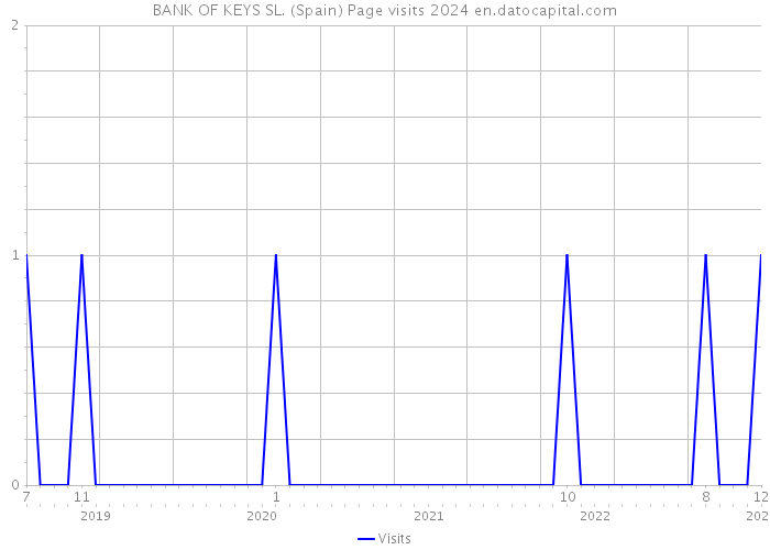 BANK OF KEYS SL. (Spain) Page visits 2024 
